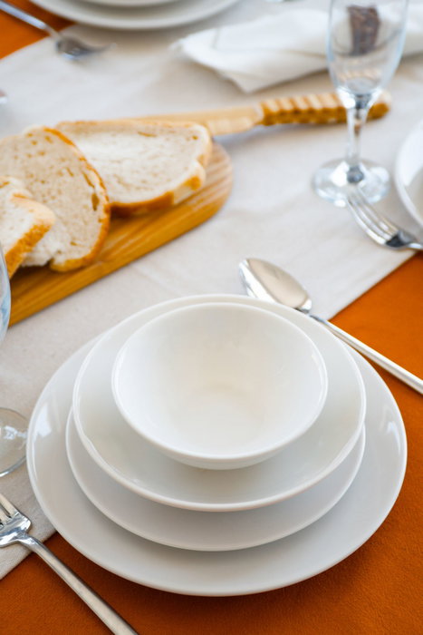 Hermia Hayal 24 Juego de Cena de Porcelana de 24 Piezas Blanco Hermia Hayal 24 Juego de Cena de Porcelana de 24 Piezas Blanco
